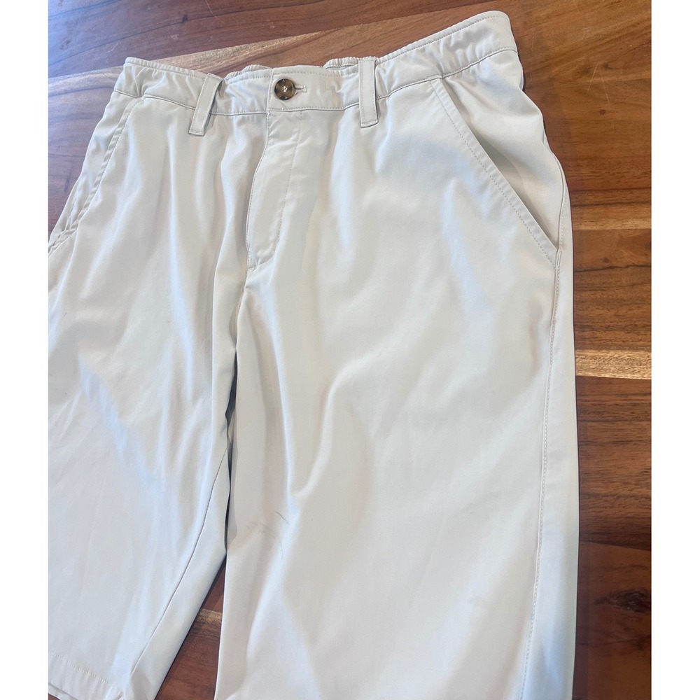 33,000ft Mens Golf Shorts Size 32 Beige Performance Stretch Hiking Activewear